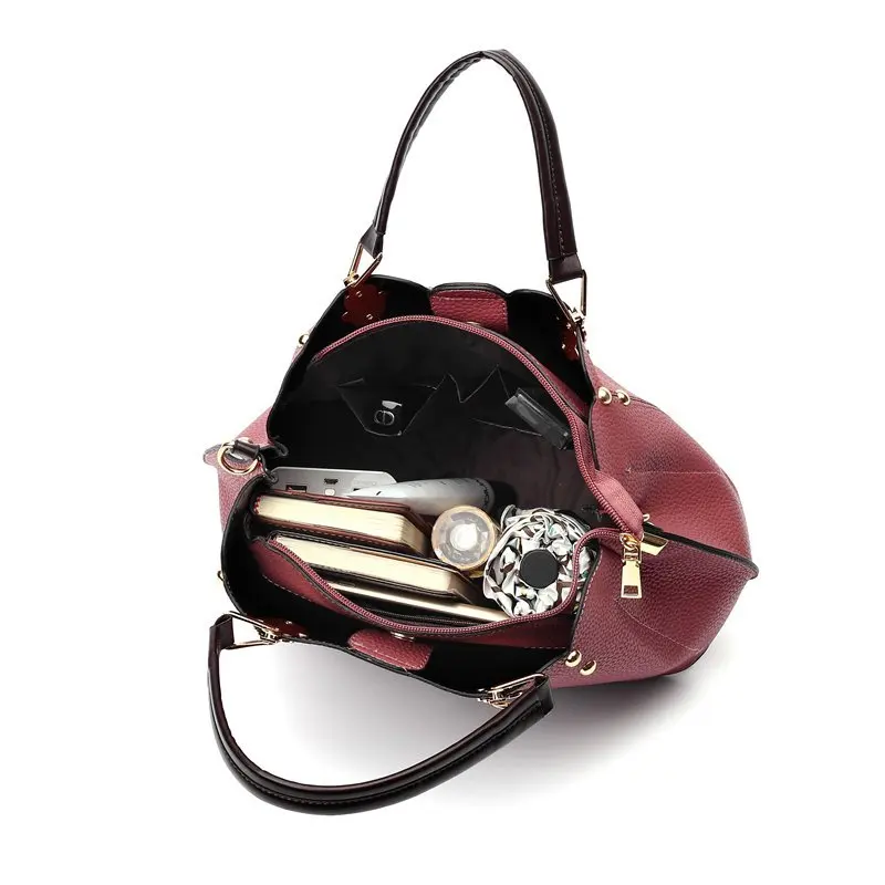 2022 New Fashion handbag sets 4 pieces lady hand bags high capacity crossbody bags 4 in one bag set ladies handbag set handbag