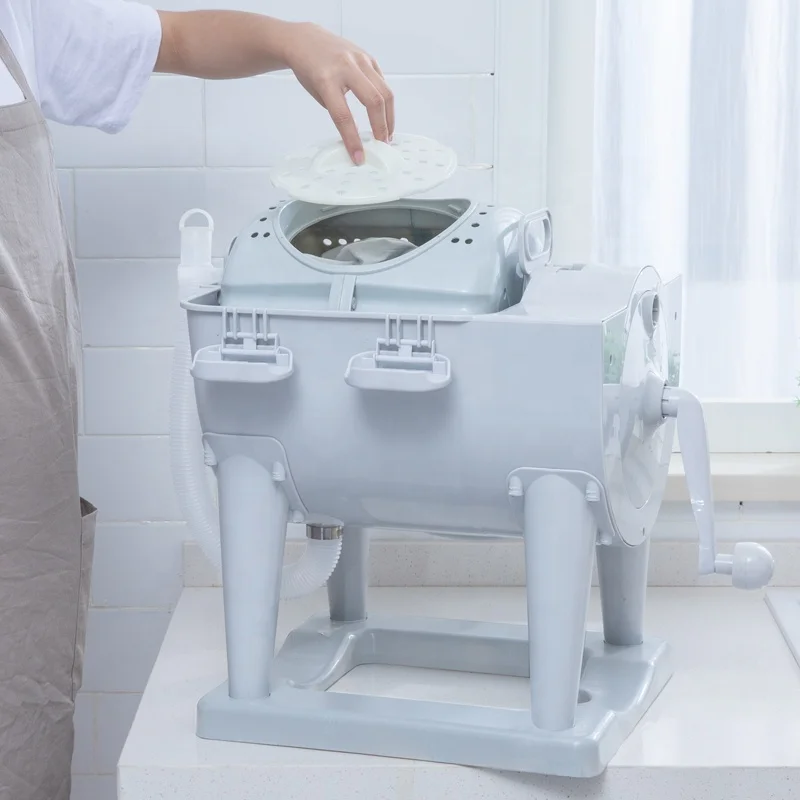 Mini Portable Hand Wash Clothes Manual Drying No Electric Washing Drying Machine