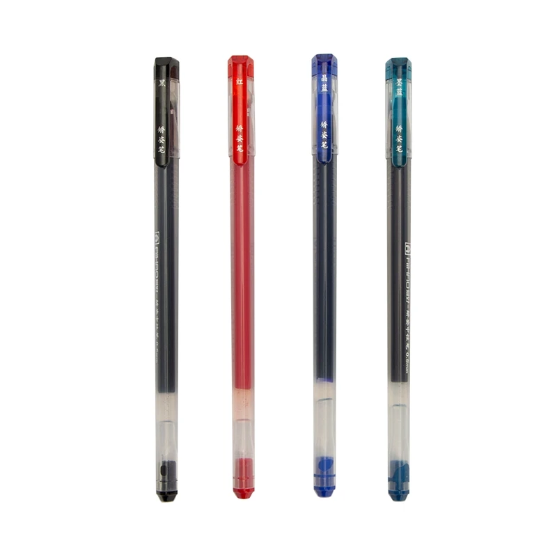 AIHAO Новинка большой запас чернил 0,7 мм с черными чернилами алмазный наконечник пера гелевая ручка