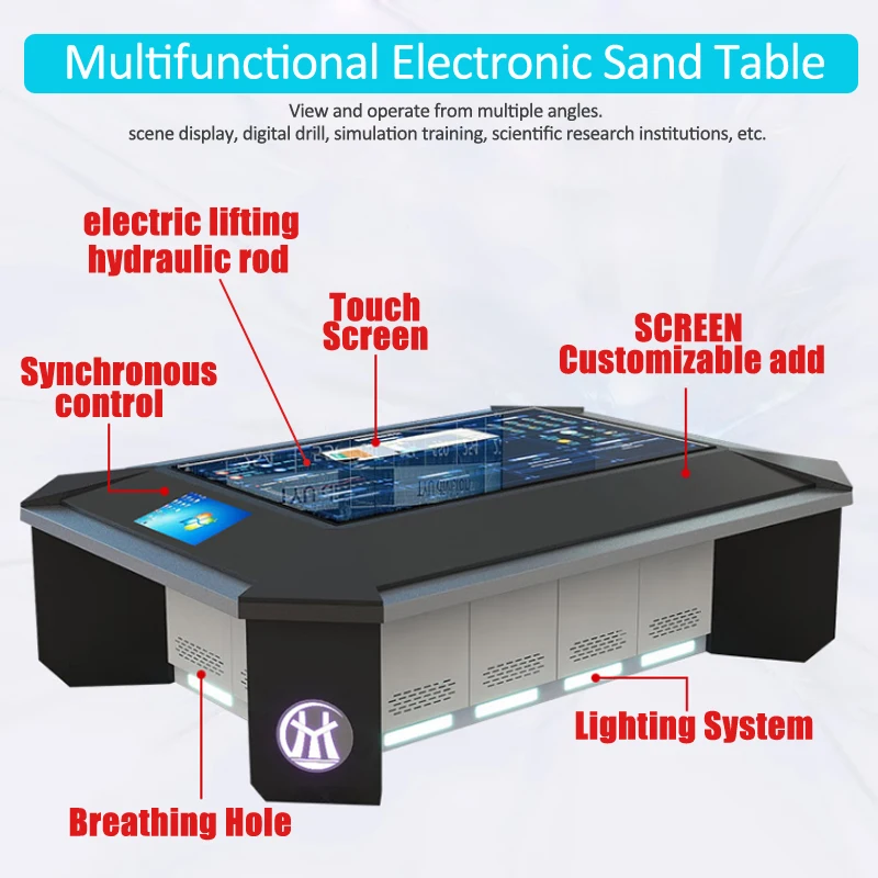 Железный пульт дистанционного управления электронный дисплей с двойным управлением рамка большой экран консоль для бизнес-центра металлический машинный стол