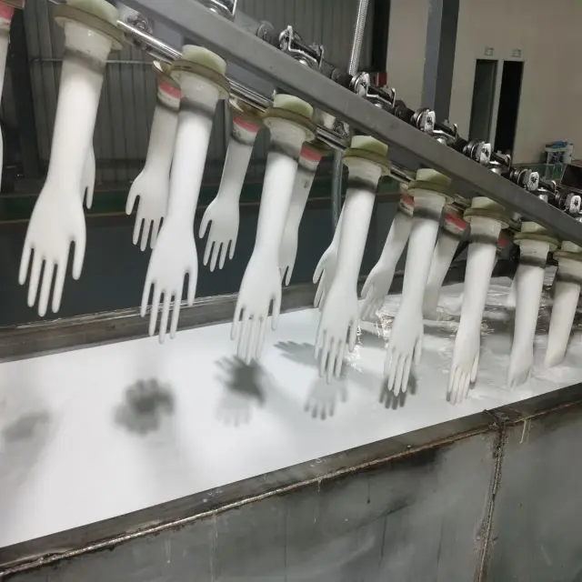 For Hospital Inspection One Time Pu Coated Nitrile/Latex Gloves Making Machine Production Line