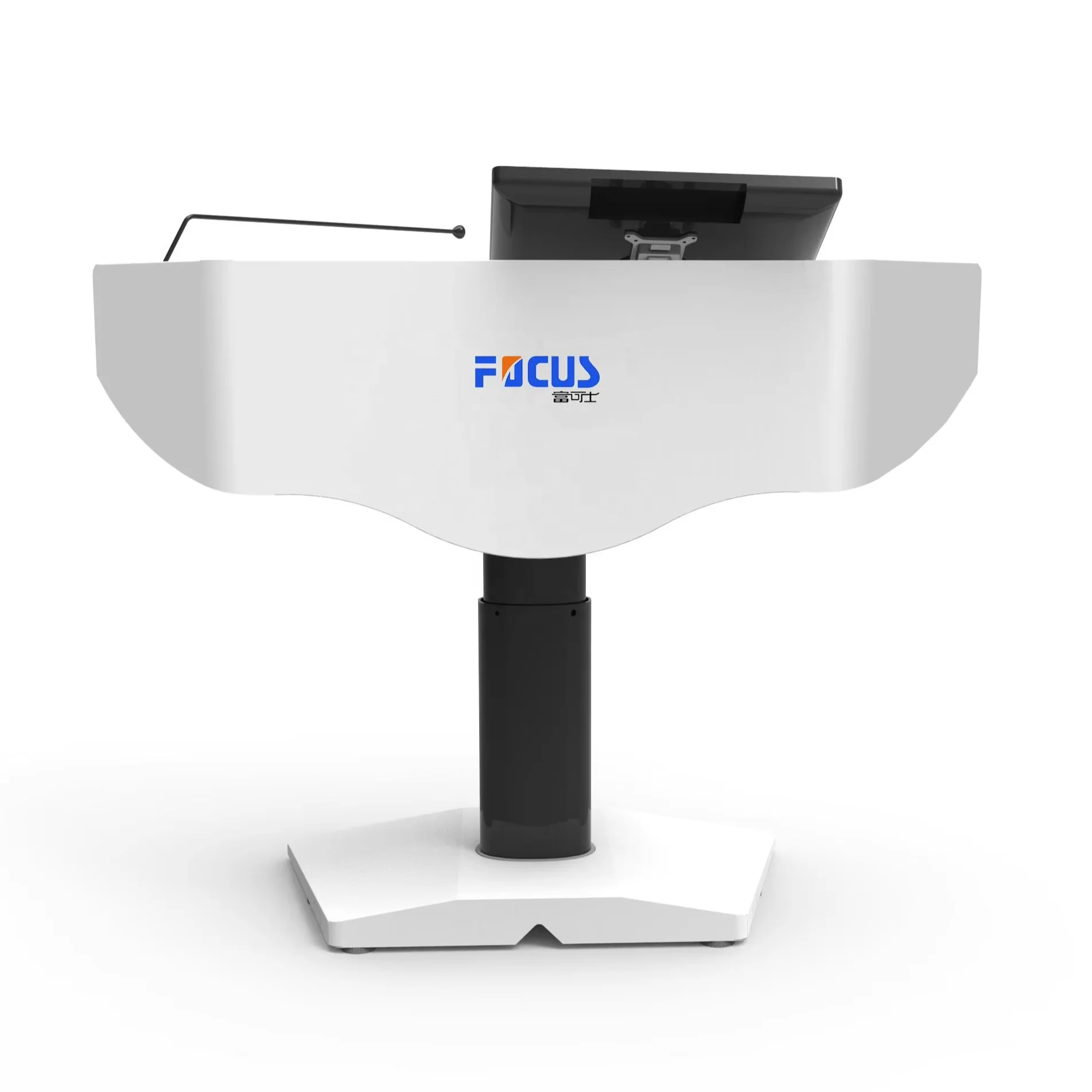 school furniture teacher supplies digital podium stand with electronic height lifter & support arm for school & meeting room