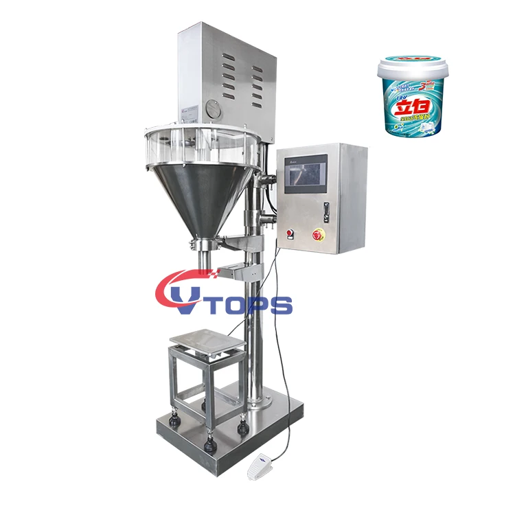 High Accuracy Filling By Weight Semi Automatic Auger Filler Black Pepper Cumin Chili Powder Packing Machine