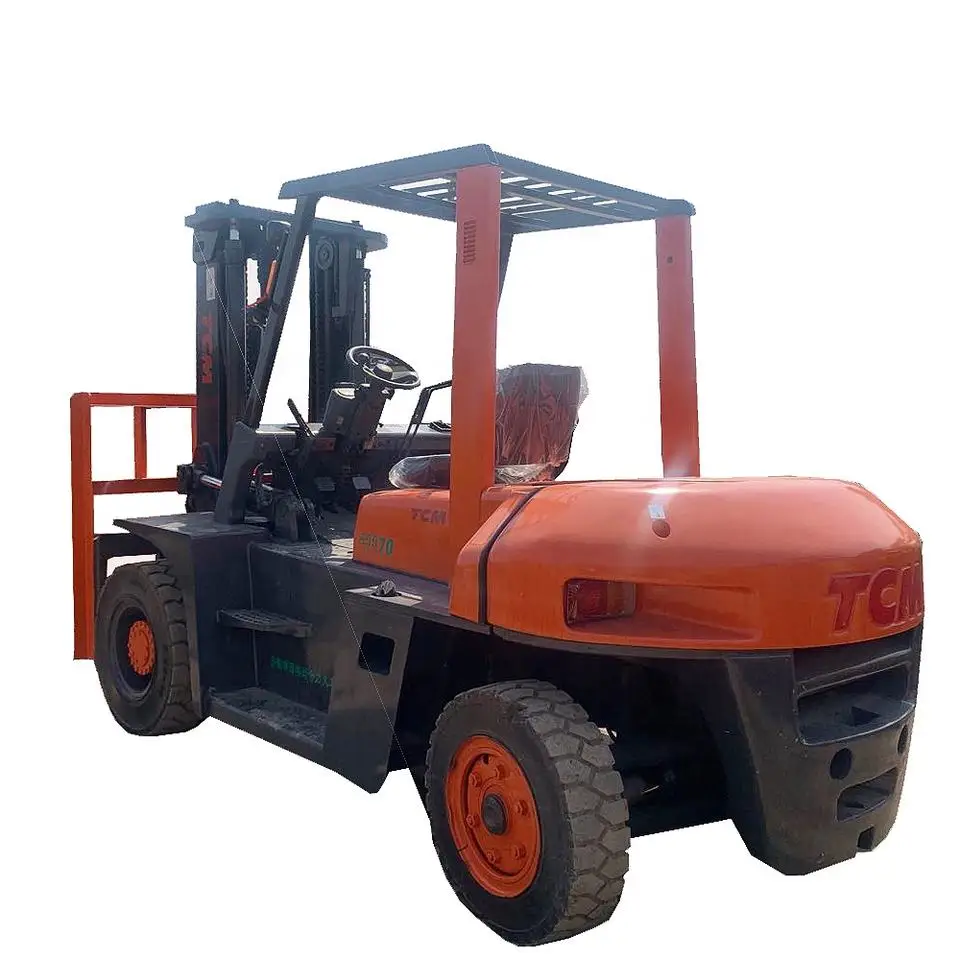 Used Forklift TCM7 ton,japan tcm fd30 diesel forklift with good working efficiency hot sale in shanghai