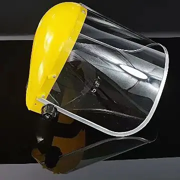 PC protective face helmet  anti-dust grinding face manufacturer in China