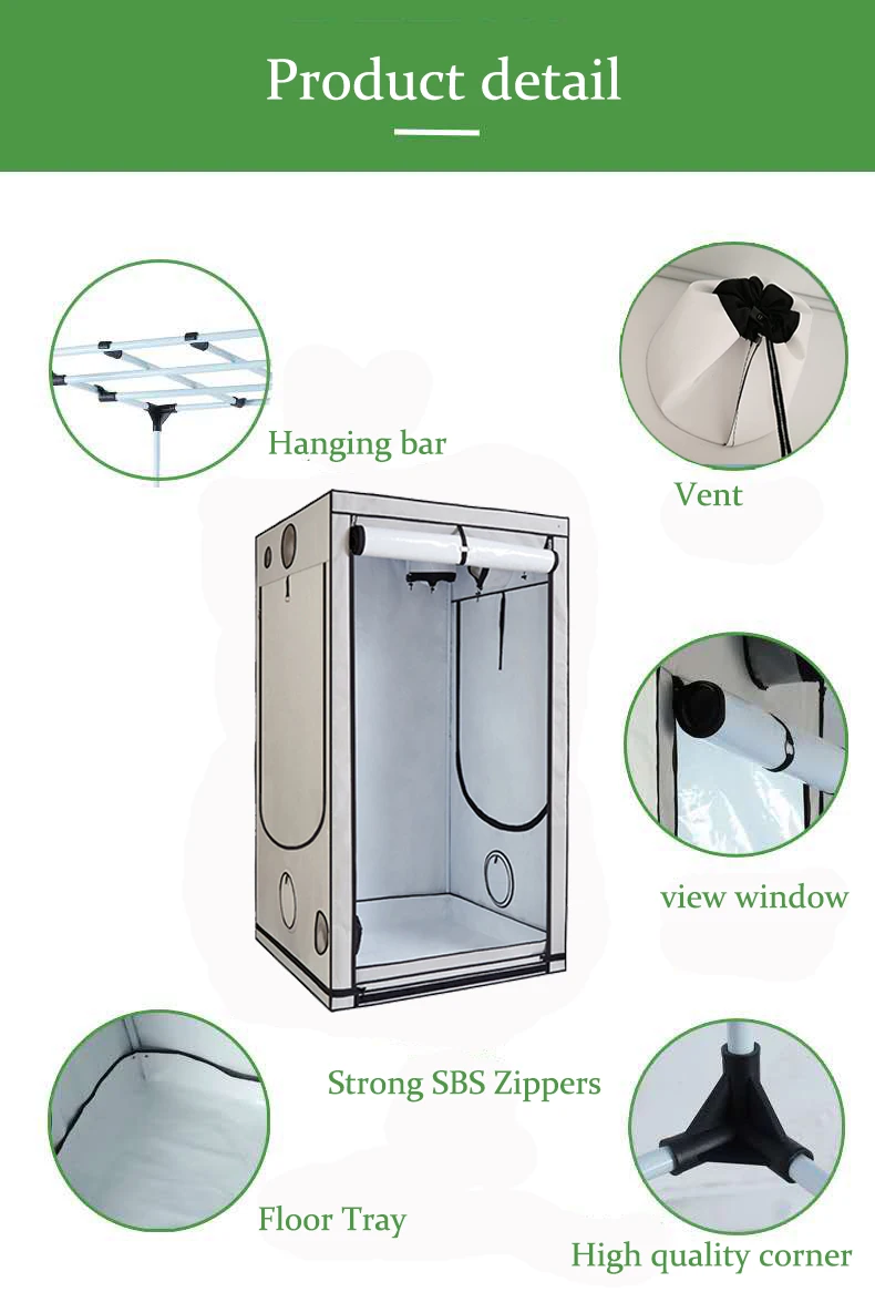 Wholesale Factory Price Greenhouse Growing Tent For Plants Custom Hydroponic Grow Kit Growing Equipment For Sale