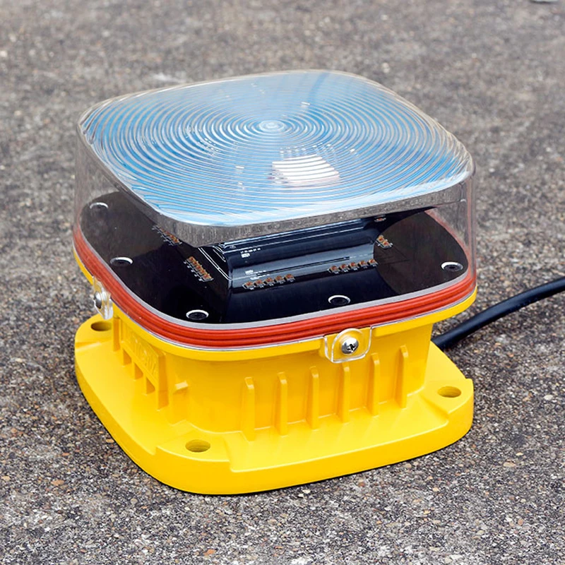 ICAO FAA Low price Solar LED aviation beacon light/tower blinking lamps/aircraft warning lamps singapore for wholesale