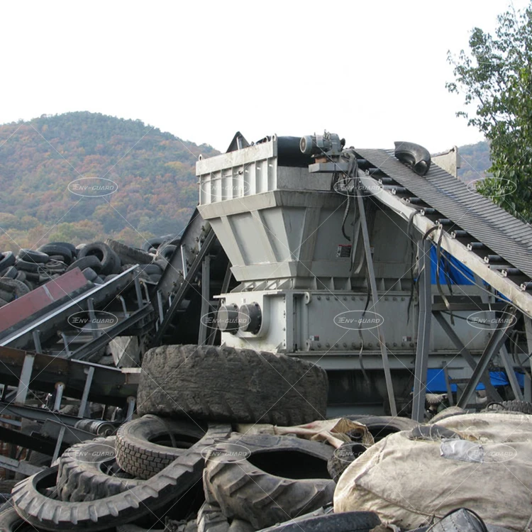 Professional Diesel Engine Scrap Metal Shredder Machine Can Cloth Cable Copper Twin Shaft Shredding Crushing Equipment