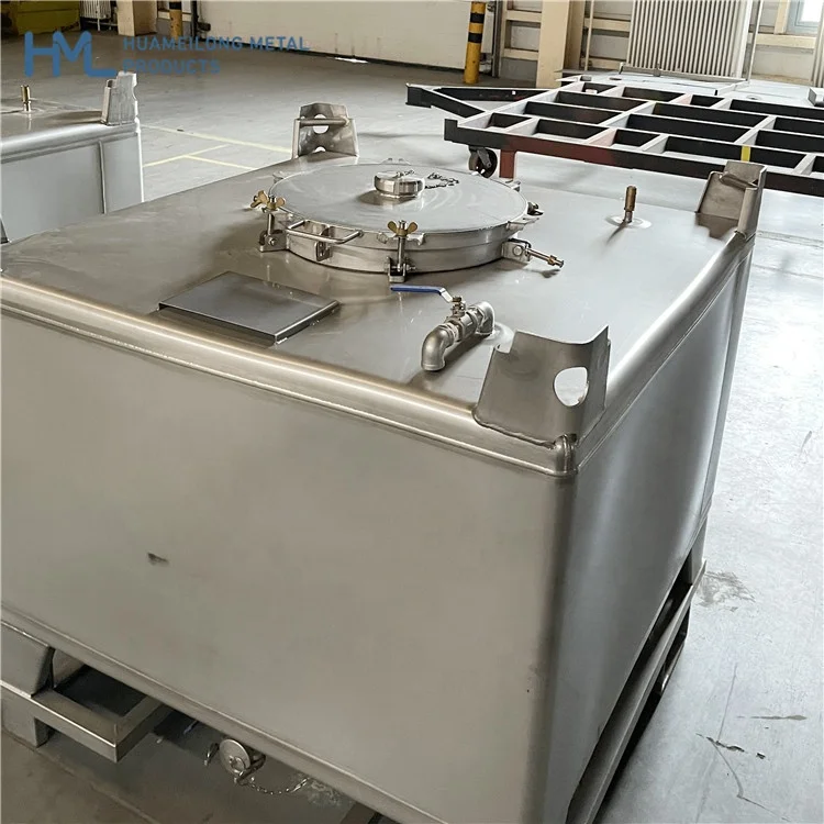 High quality bulk stainless steel IBC tank for for wine oil chemical drinking storage