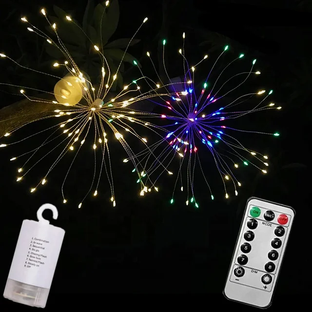 120L LED Fairy Starburst Branch Light with remote 150 Warm White Decorative Home Xmas Wedding