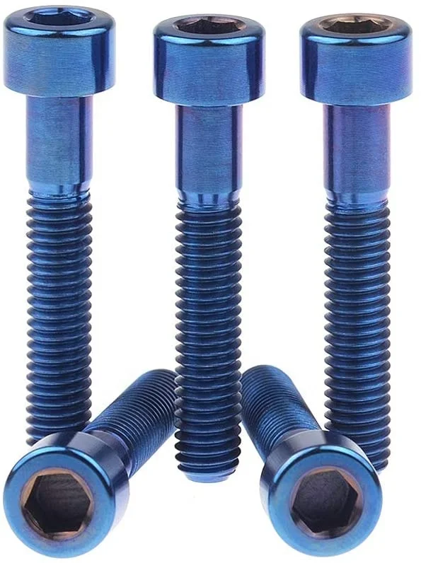 High quality M4 M5 M6 road mountain bicycle torx hex head outer titanium bolts bike titanium bolts