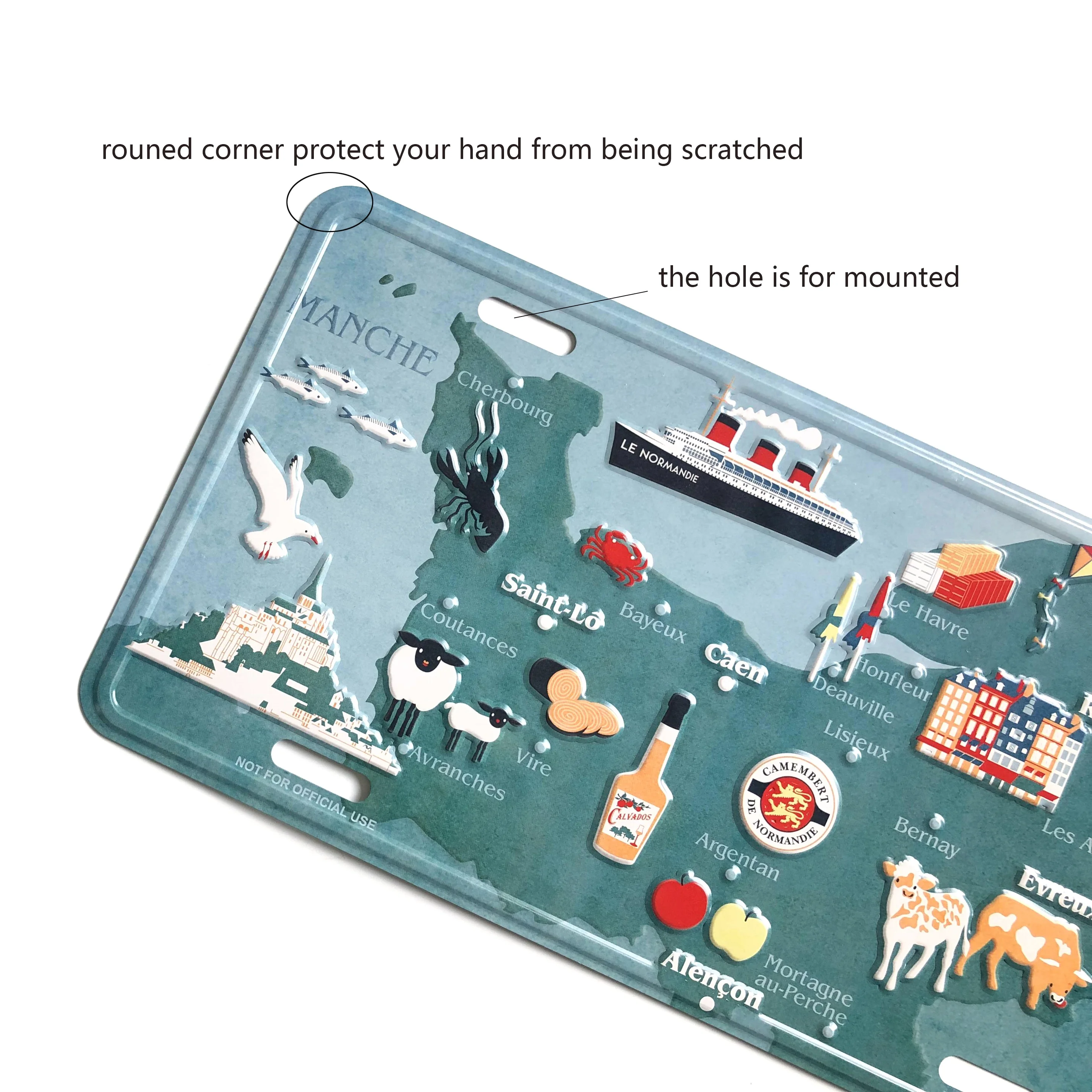 Custom Embossed Car License Plate Pattern Number Aluminum License Plate Decor Motorcycle Japanese License Plate