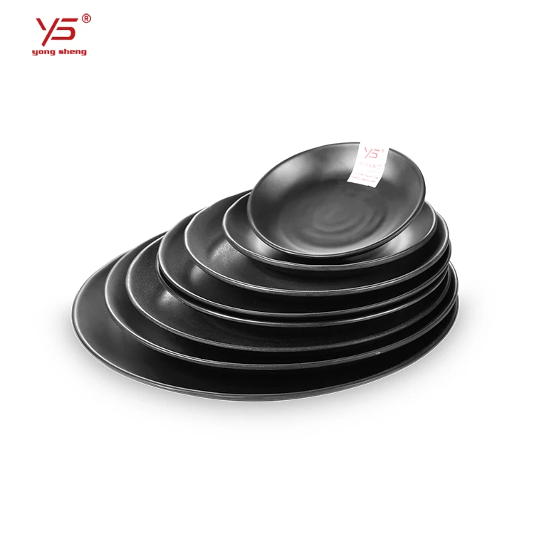 Trade assurance 100% melamine frosted cheffing dishes for restaurant