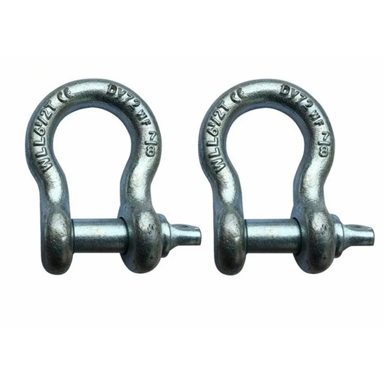 Heavy Duty U.S. Type Galvanized Steel Forged Screw Pin Anchor Bow Lifting Marine Rigging Shackle
