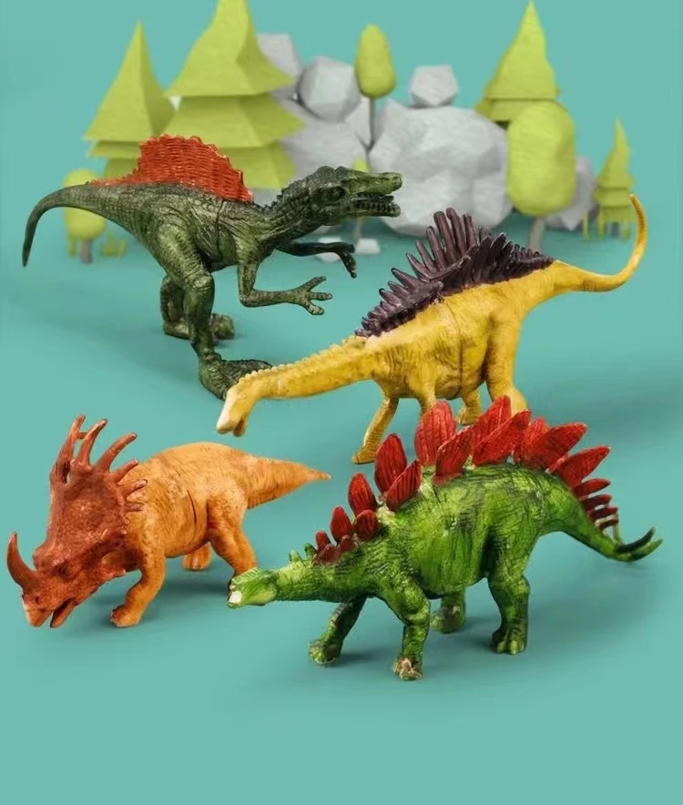 Big Dinosaur Toy Set Realistic Dinosaur Tyrannosaurus Rex Carnotaurus Blue Velociraptor Mosasaurus Toys Boys Girls Children