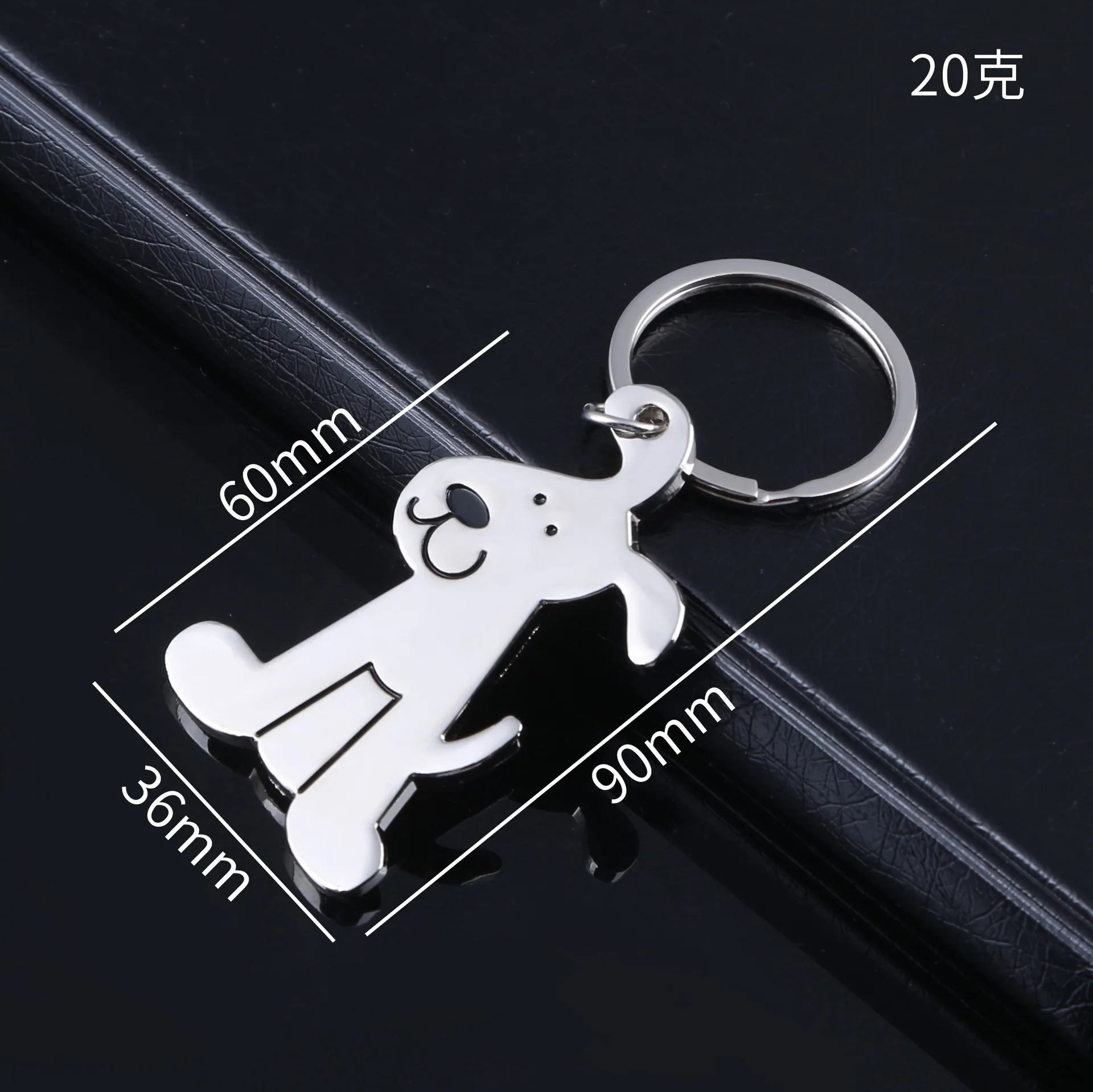 Wholesale custom metal key chains glossy dog keychain glossy cat keychain personalized small gift pet cat dog keychain key rings