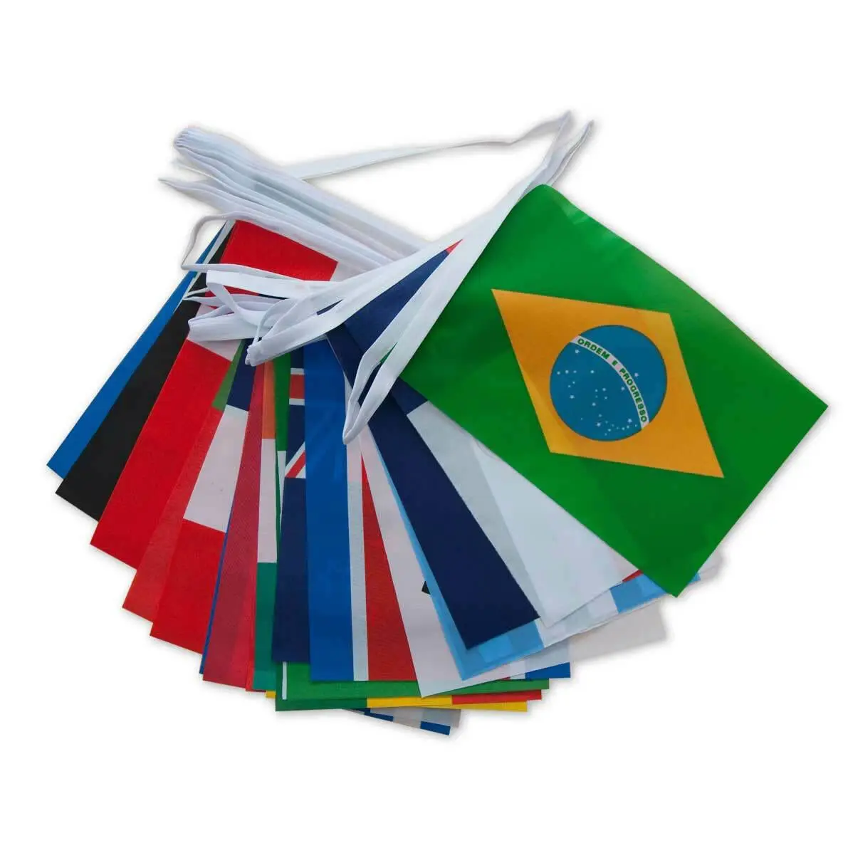 22 Qatar FOOTBALL Wholesale Advertising Polyester String Flag Saudi Arabia Flags Bunting