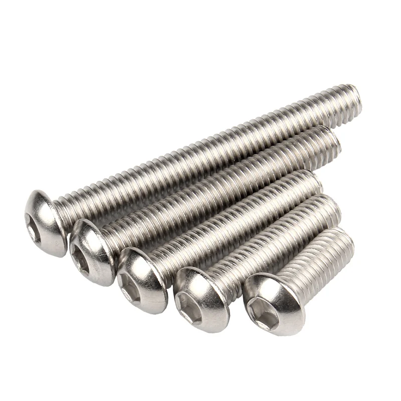 ISO 7380 Weatherproof Powder Coated Socket Button Screw Outdoor Durability Steel Stainless Steel Brass Aluminium M5 Thread Cap