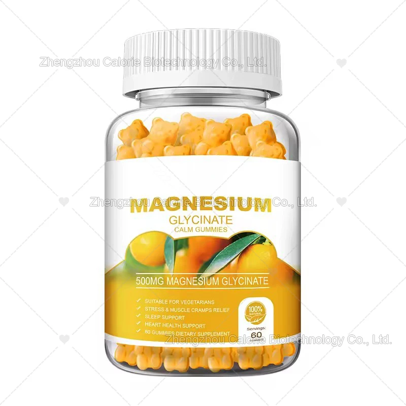 Private Label Magnesium Glycinate Gummies Calm Supplements