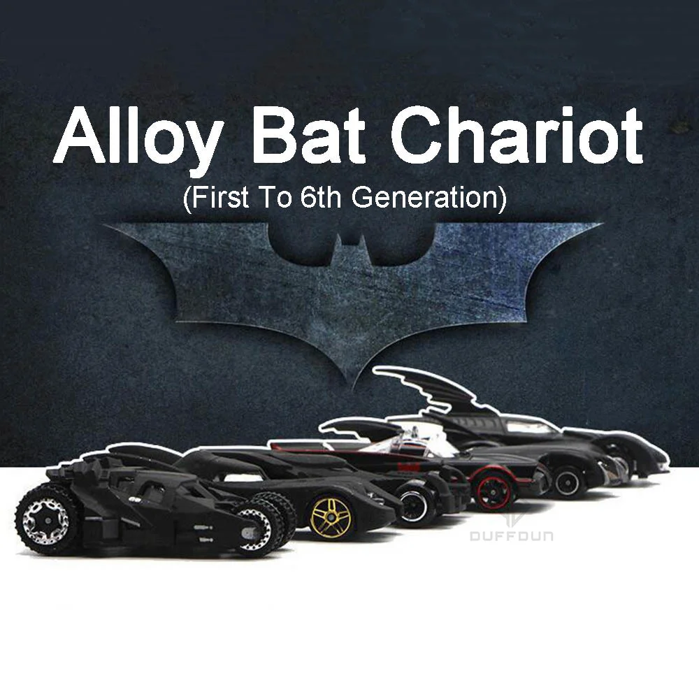 2023 New 1:64 Batmobile Car Chariot Alloy Diecast Scale Metal Collection Cars Model