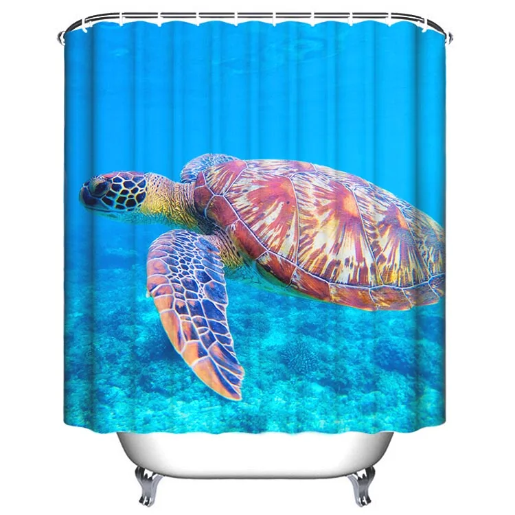 Wholesale Bathroom  Digital Print Children Cute Cartoon  Shower Curtain