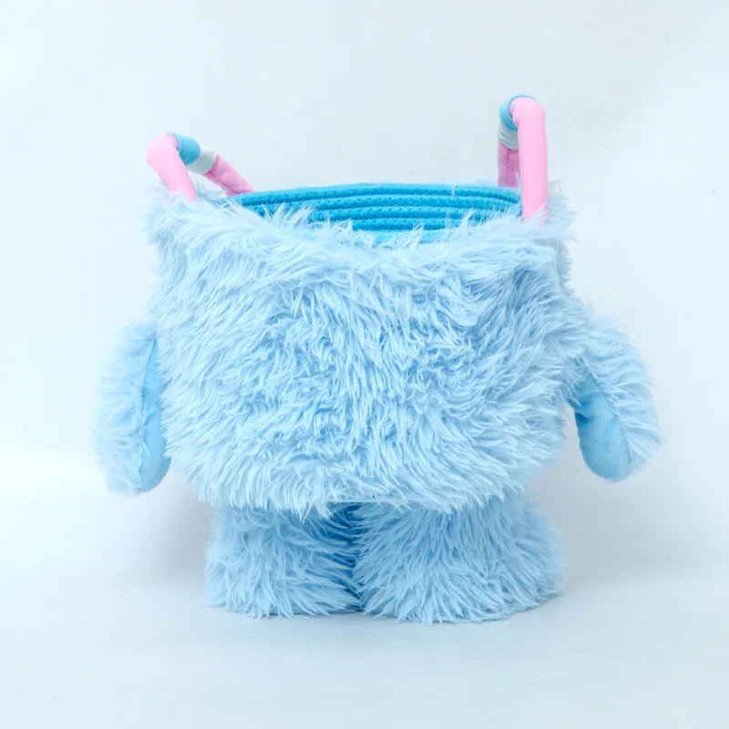 Creative Desktop Storage Basket Cute Cartoon Cotton Rope Woven Bucket Toy Sundries Storage Frame