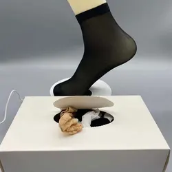 Wholesale 72 pairs packed disposable socks In Box custom shoes try on One Time socks