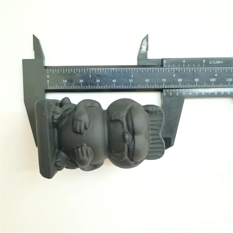 Hot Sale Animal Handicraft Natural Black Obsidian 7cm Crystal Fat Cat Gift For Kids