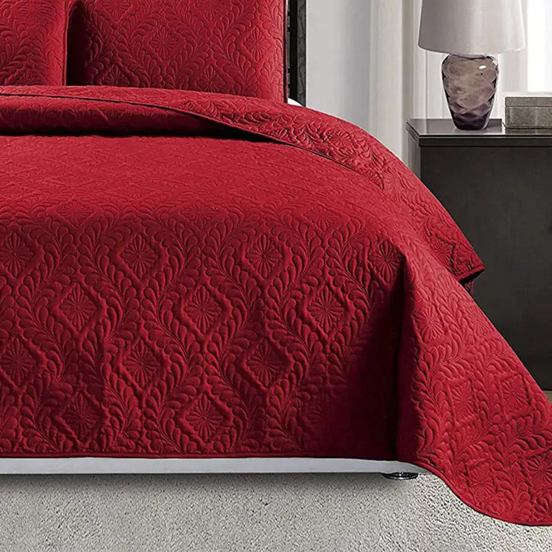 cotton feel bedding microfiber bedspread ready to ship soft quilt for summer