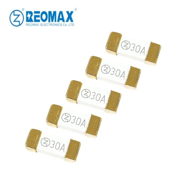 Big Size 1245 SMD Fuse 12x5mm 1A to 100A 63V to 250V Surface Mount Fuse for New Energy Fast Acting Time Lag