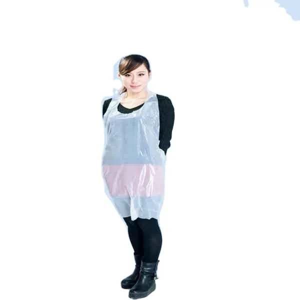 Disposable Waterproof Aprons Plastic CPE Restaurant and Home Kitchen Aprons