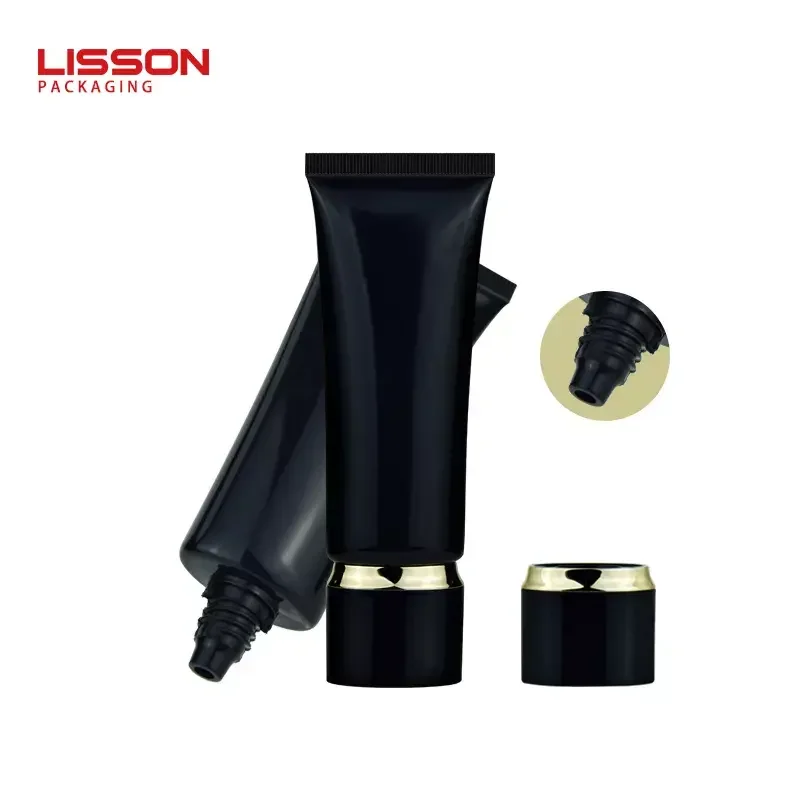 125ml custom black packaging tube 50 ml soft plastic lotion tube manufacturer for body scrub