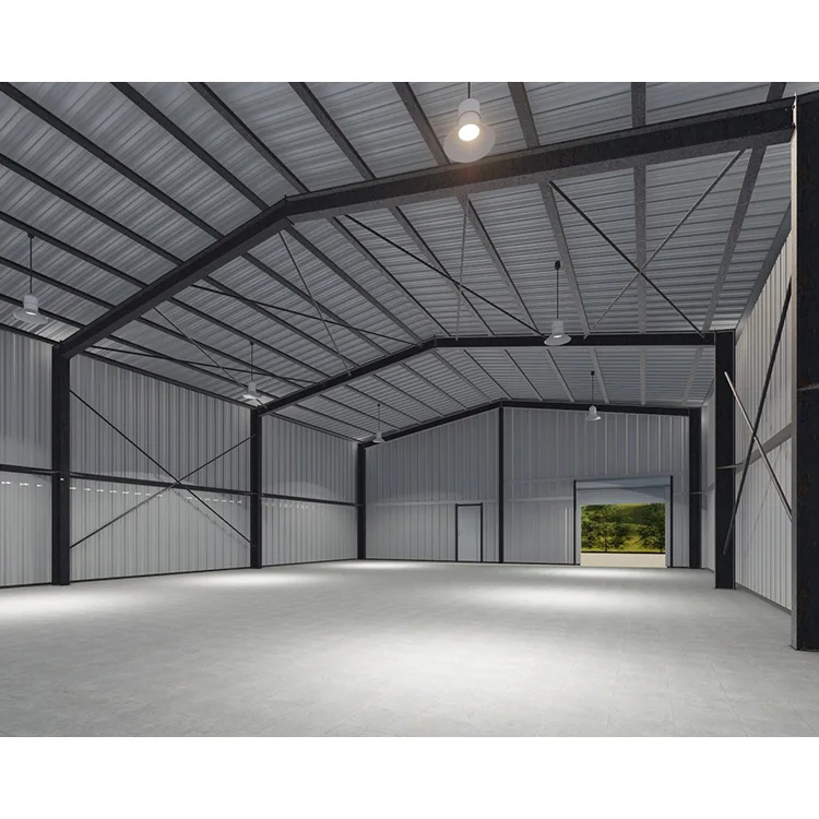 China Cheap Modern Style Factory Workshop Building Prefab Steel Structure Warehouse Fabrication Construction