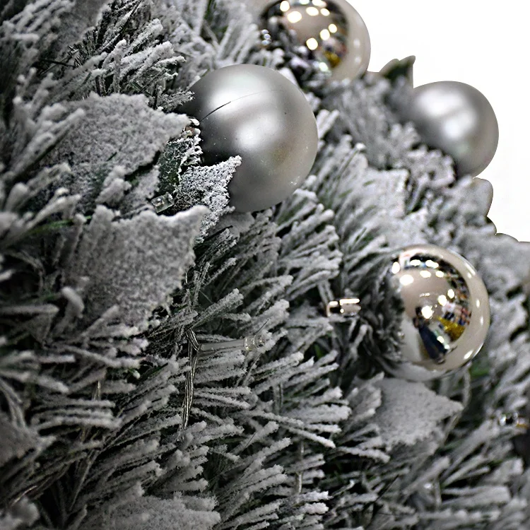 7FT Snow Flocked Pop Up Christmas Tree With LED