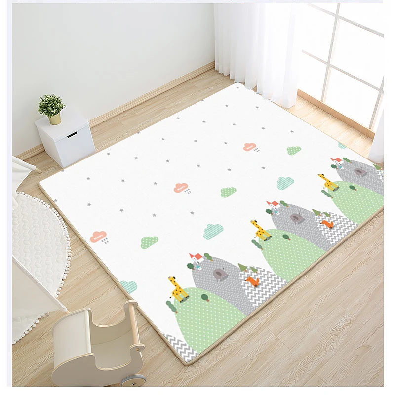 Double Side Soft Foam Foldable Kids Crawling mat Baby Floor Play Mat