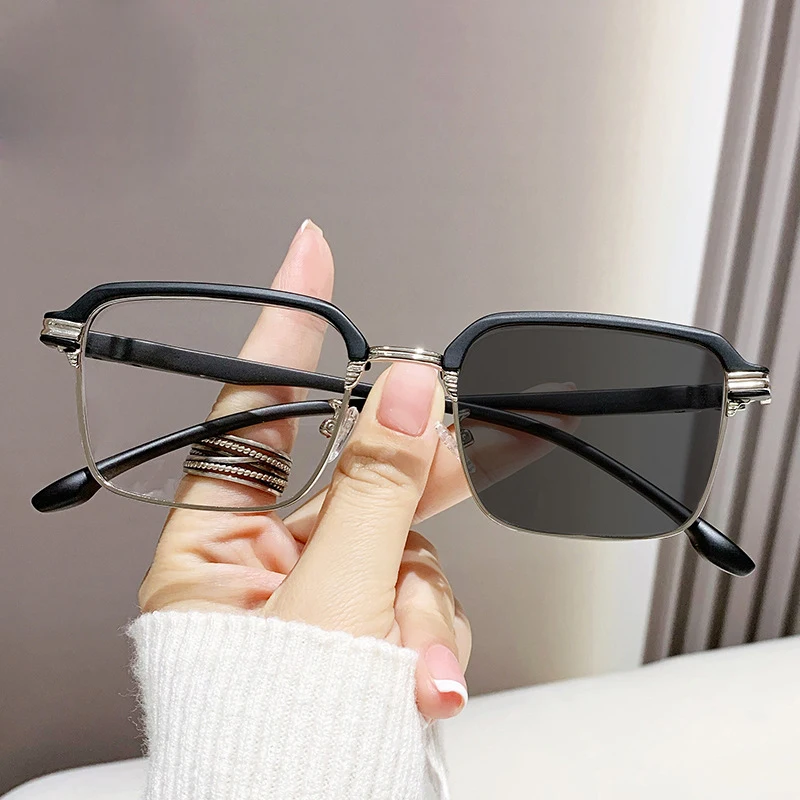 New Ultem Optical Frames Photochromic Glasses Anti Blue Light Color Changing Men Woman Unisex Sunglasses Reading Glasses