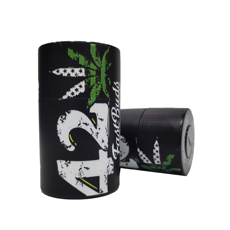 
Custom Design Plastic Airtight Herb Stash Jar Smell Proof Tobacco Spices Storage Cans Container Bottle(280 ml) 