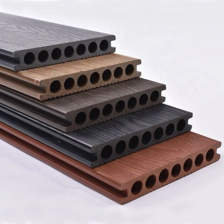 Exterior Terrace no Glue Carbon Fiber Ipe Wood Decking Patio Wooden Tiles Anti-slip Outdoor Flooring