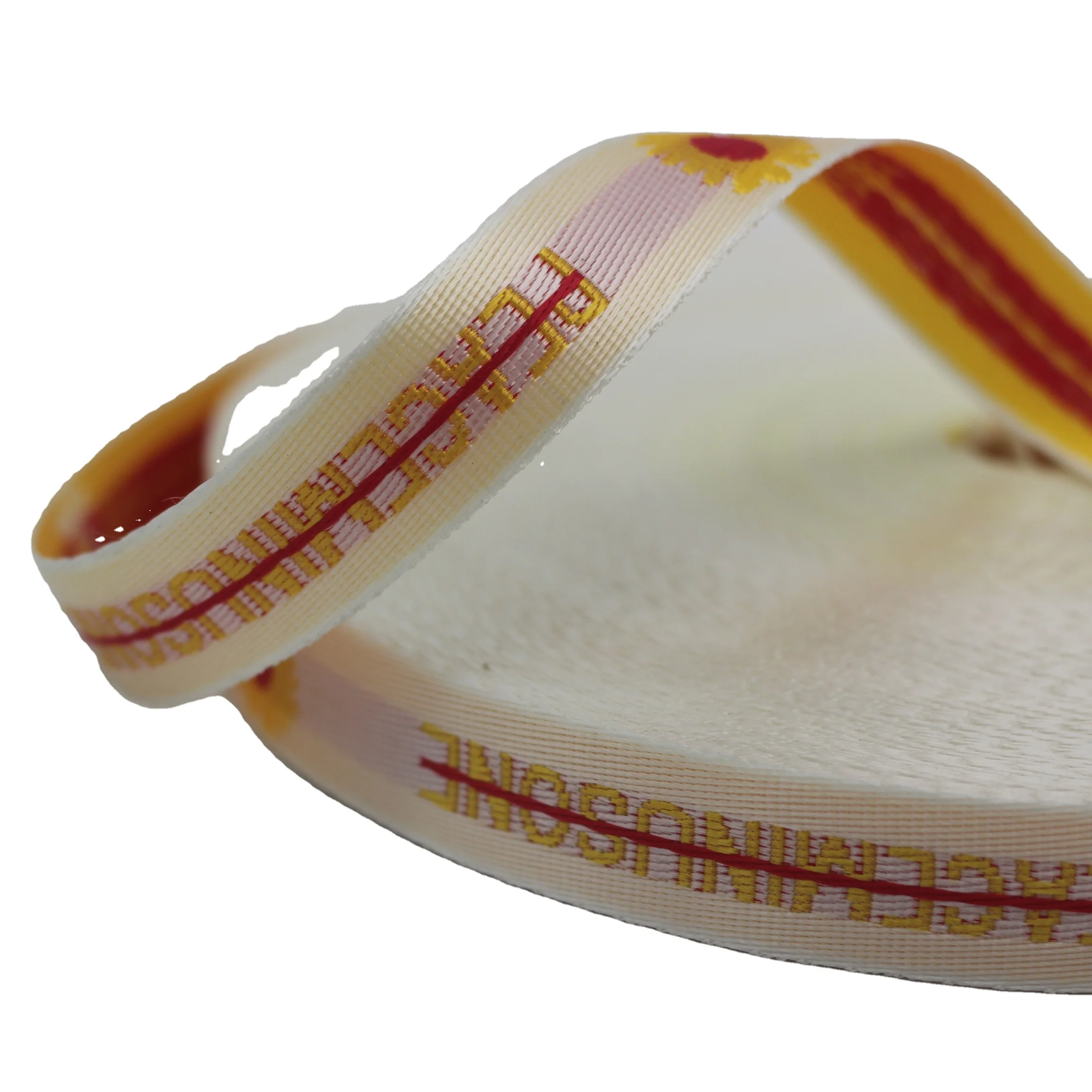 Wholesale 25mm 1-inch Polyester Webbing Nylon Shoes The fashion  Jacquard webbing