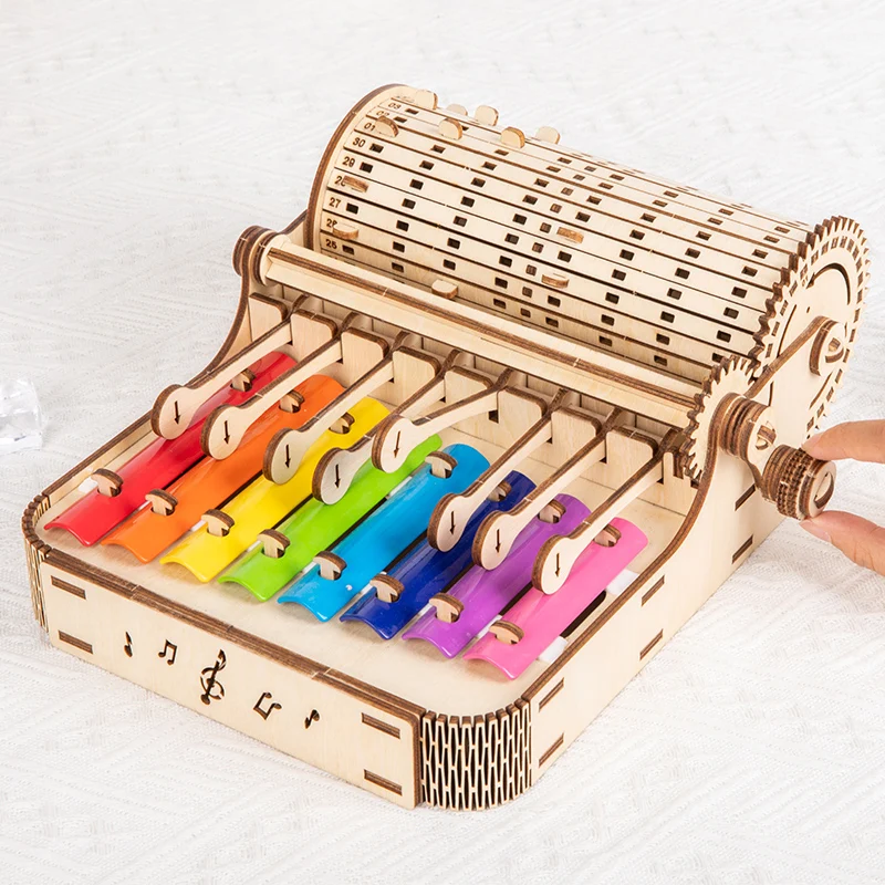 Hot Selling Novelties Children Wooden Diy Handbell Musical Instrument Educational Music Sensory Arts Crafts Toys