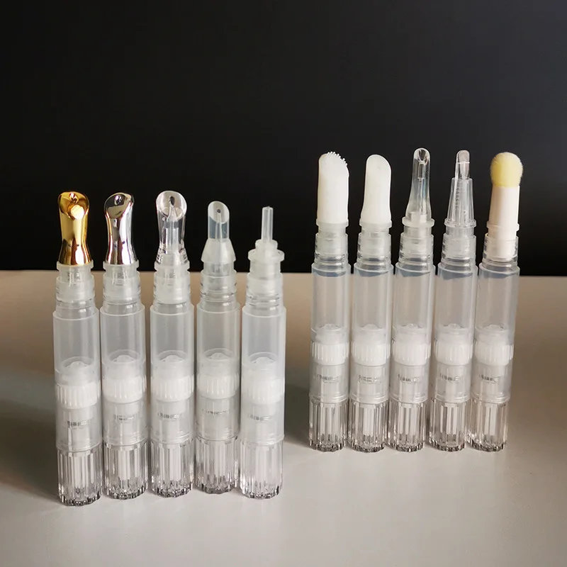5 ml makeup accessories tube container twist pen brush with pink white clear black color instock
