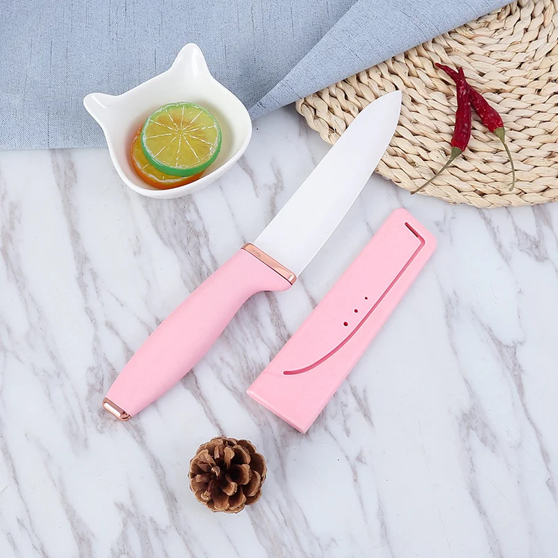 Wholesale Kitchen Ceramic cooking Knife Paring Vegetable Fruit fruit knife with Sheath