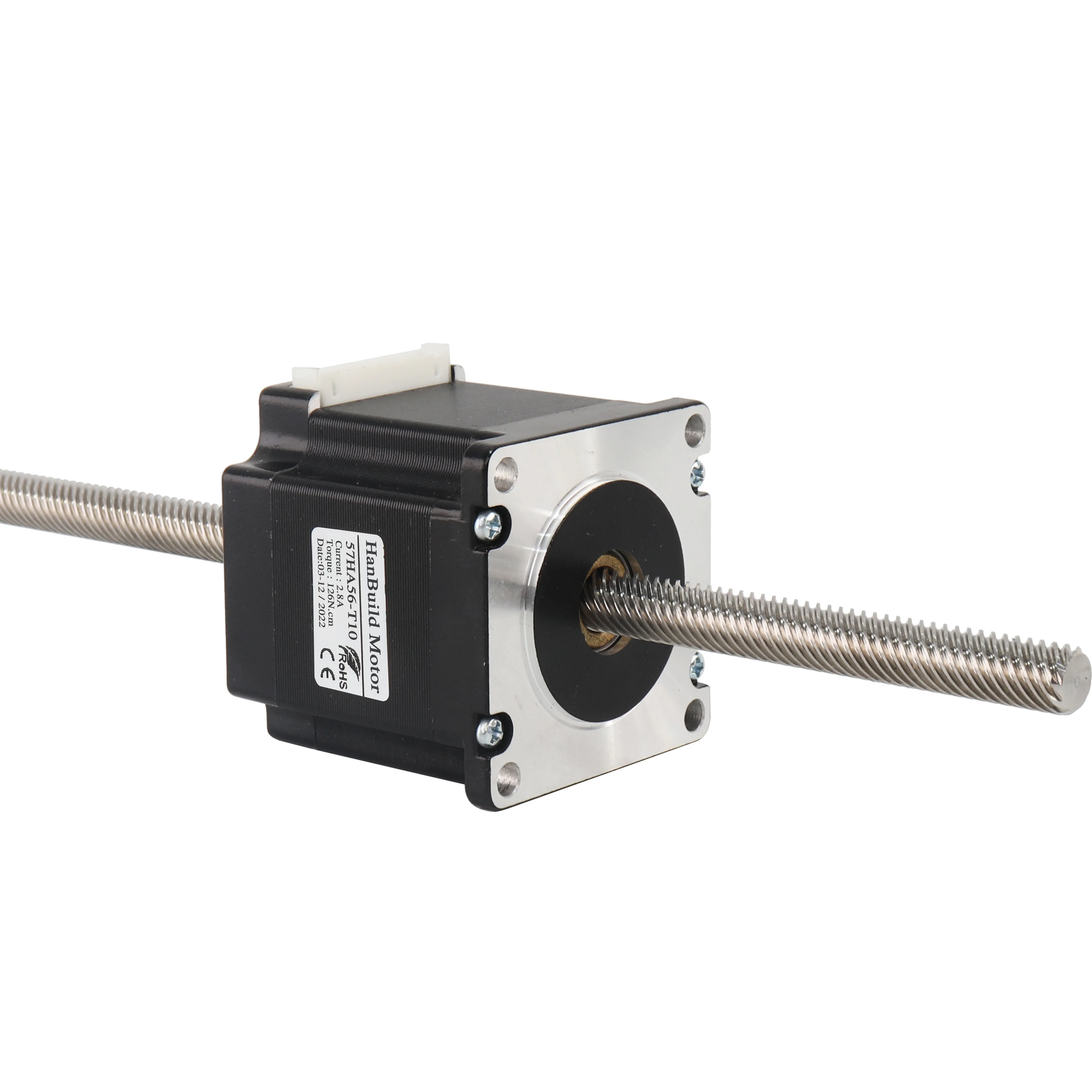 Hanbuild 57HA56-T10*8 400 мм nema23 линейный шаговый двигатель 12В высокого качества 2.8A 126N. См для станка с ЧПУ 3D принтер 57 через винт шаговый двигатель