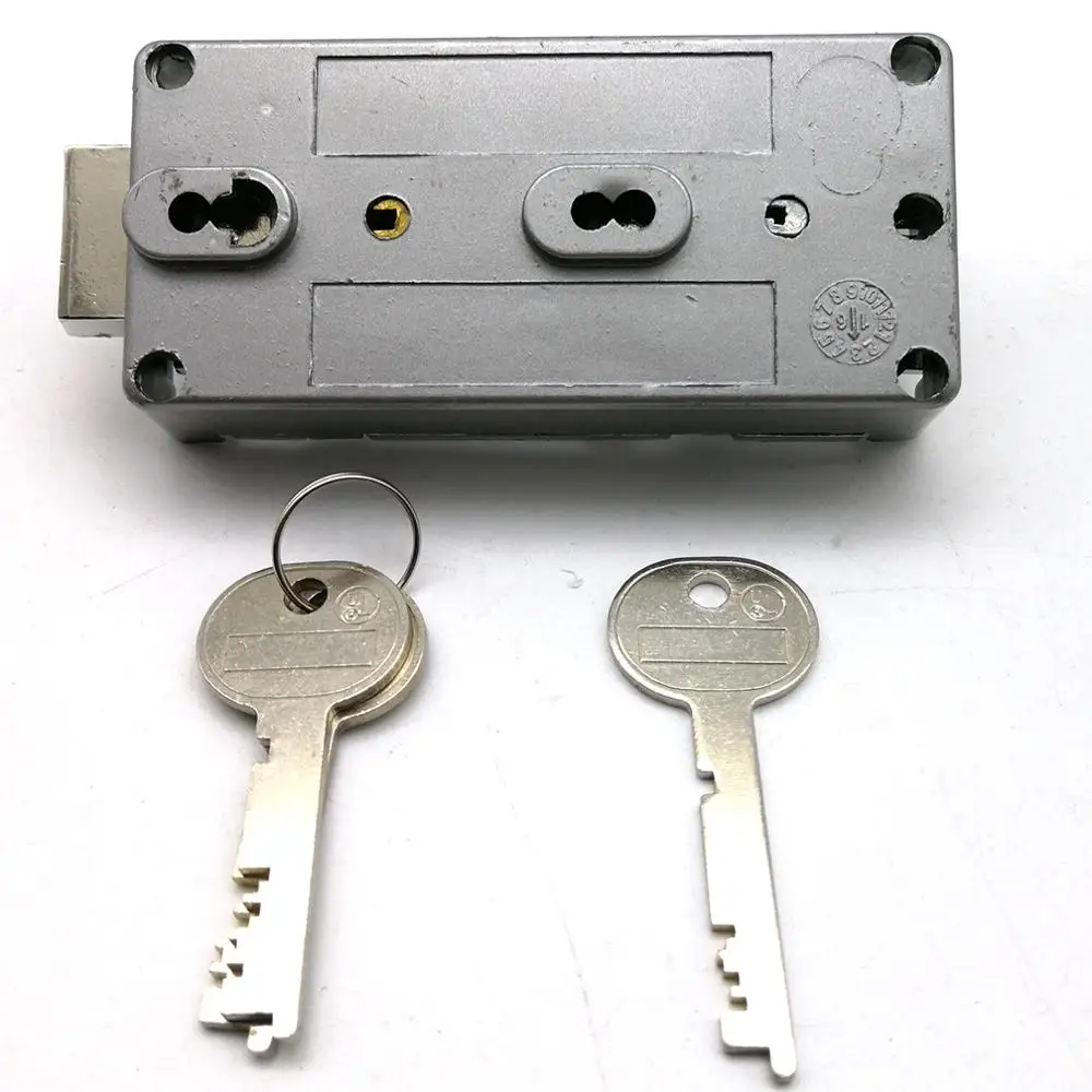 WTS-01 Wholesale price  mechanical  Key Safe Deposit Box Lock WTS01 with double cahngable nose