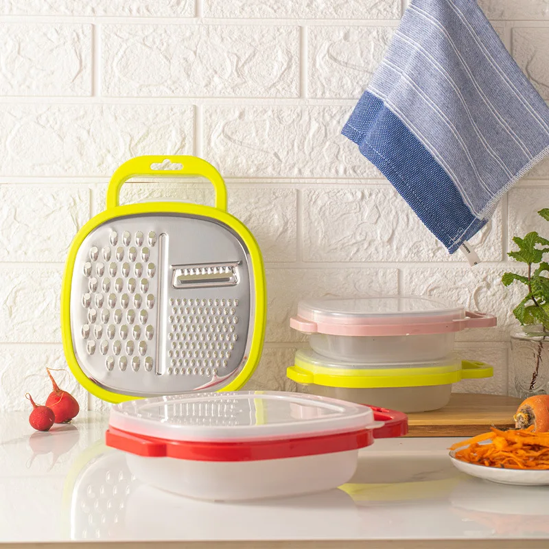 Knife slicer multifunctional vegetable cutter three in one stainless steel handheld fine shredder