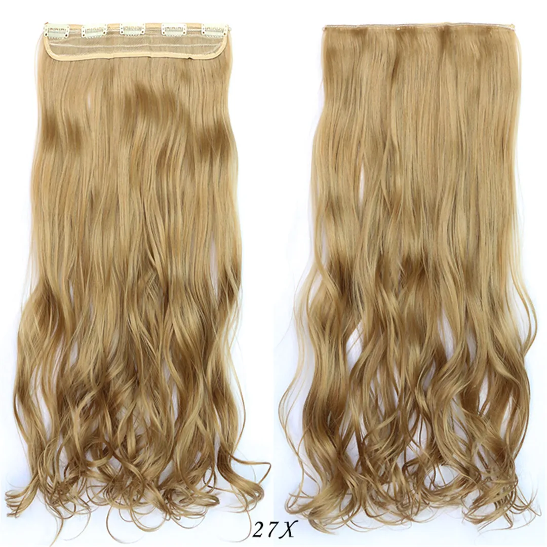 
High temperature silk one piece long curly hair seamless extension wig piece wholesale in stock piece wig 
