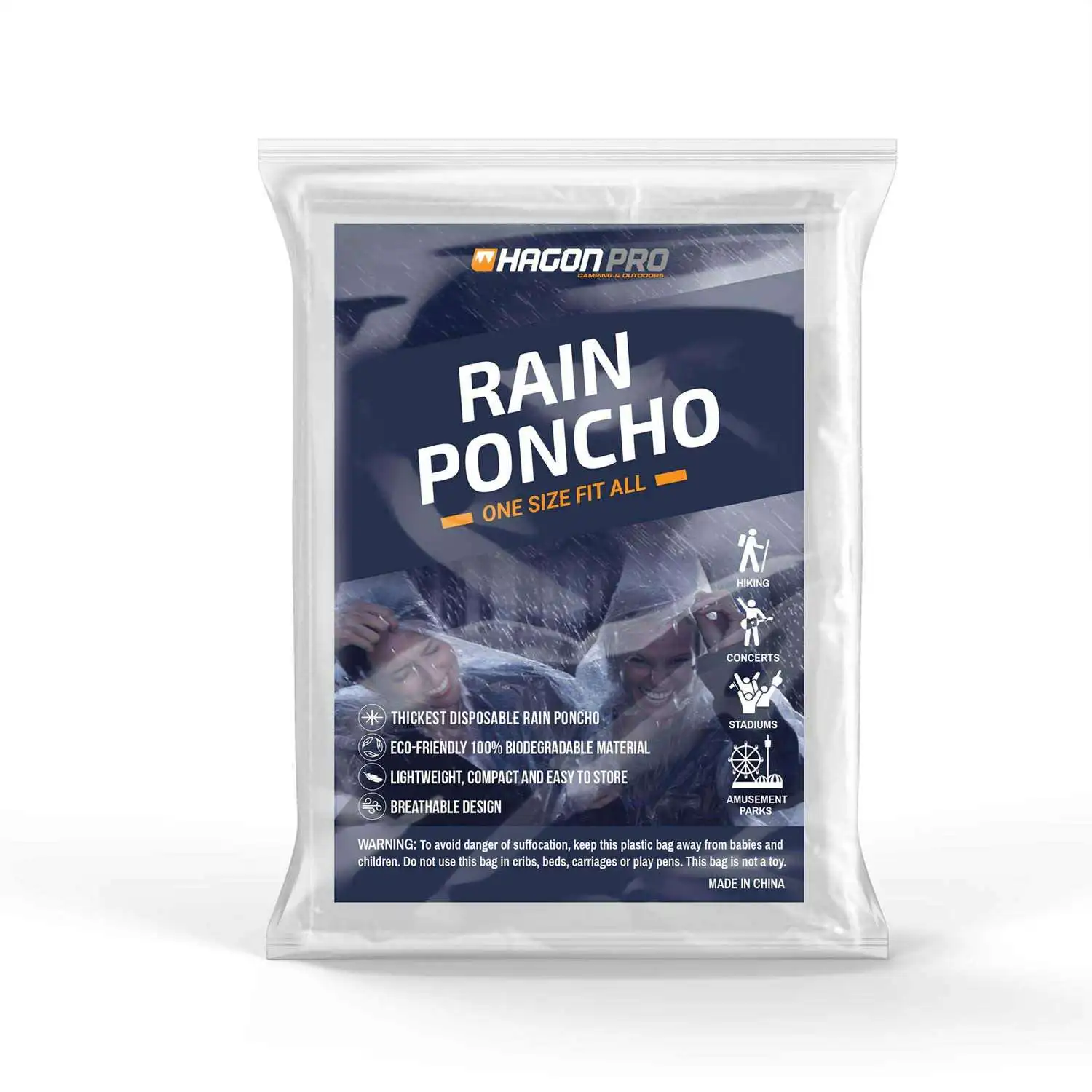 Custom Logo Emergency Poncho Transparent Disposable Waterproof Raincoat for Adults Cheap Plastic ponchos