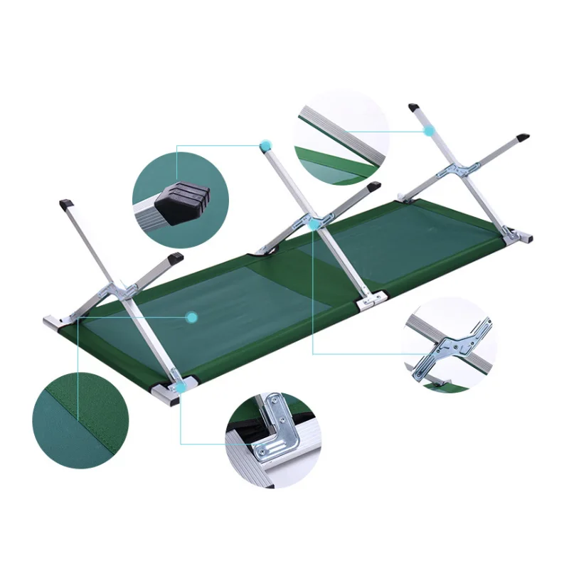 Amazon top-selling single size portable folding camping bed outdoor ultralight camping picnic BBQ military  feldbett tent cot