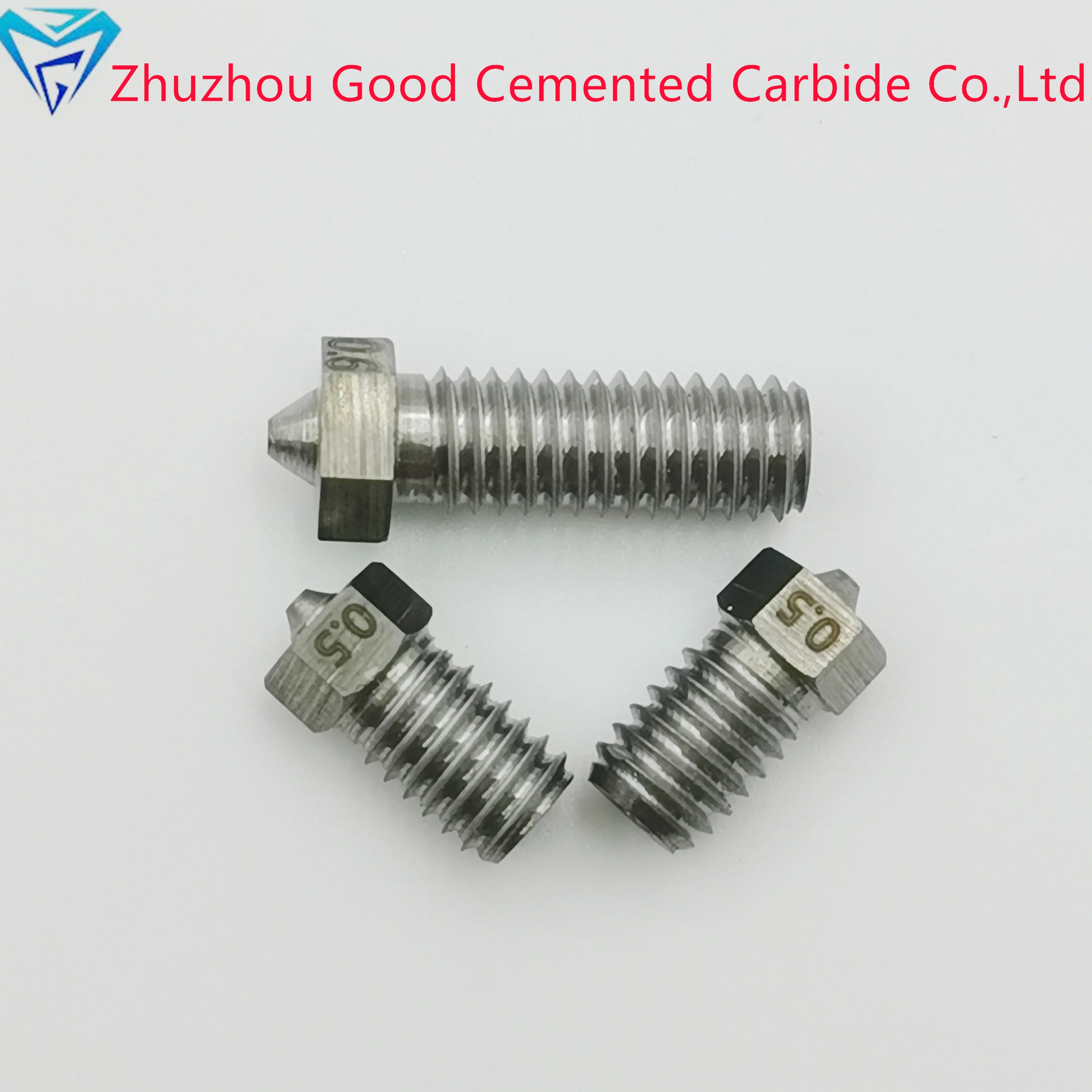 E3D-V6 thread 1.75 consumable caliber 0.4 mm cemented tungsten carbide nozzle in stock 3D printer nozzle