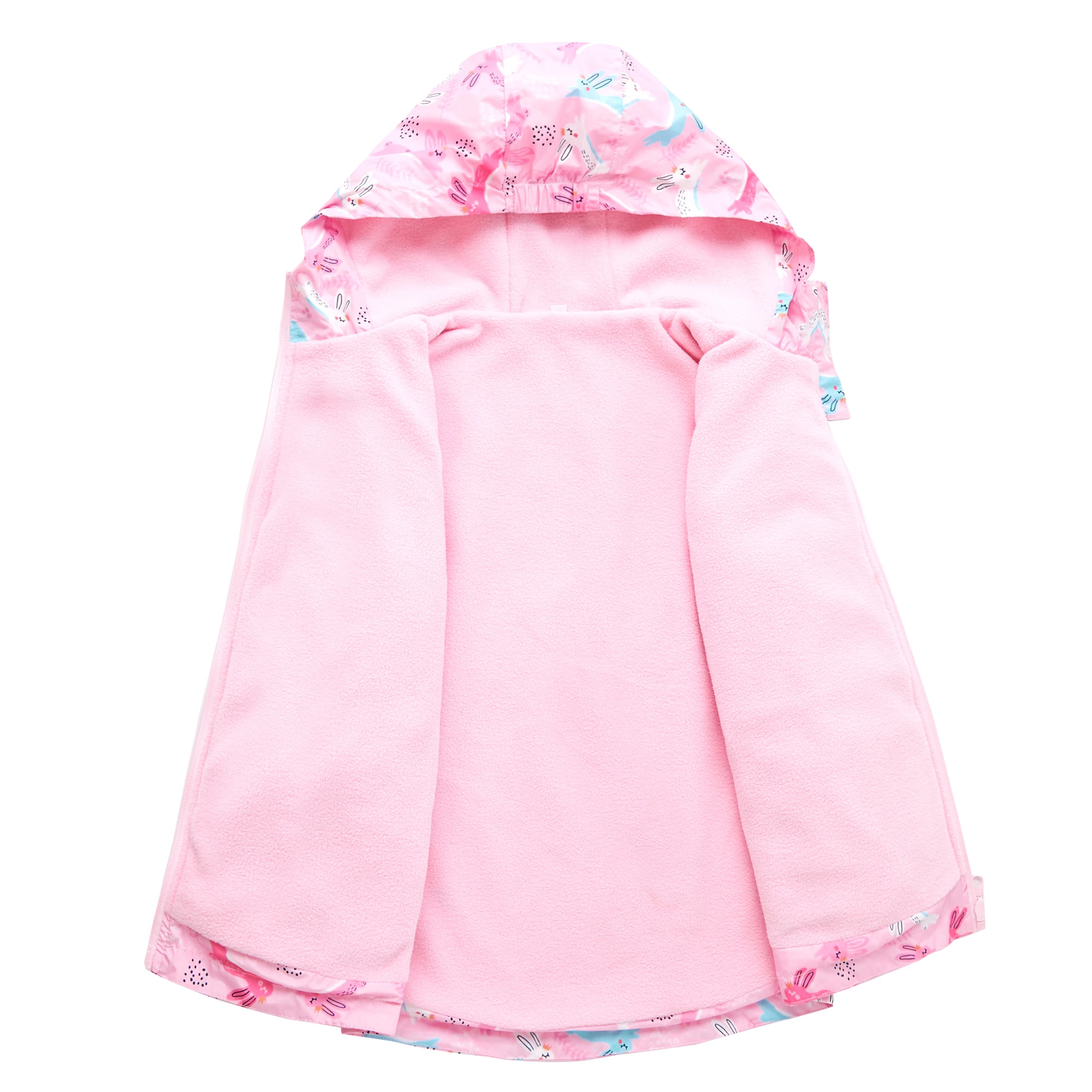 Girls Teenage Windproof Waterproof Coat Polar Fleece Jacket Outerwear for Kids Windbreaker